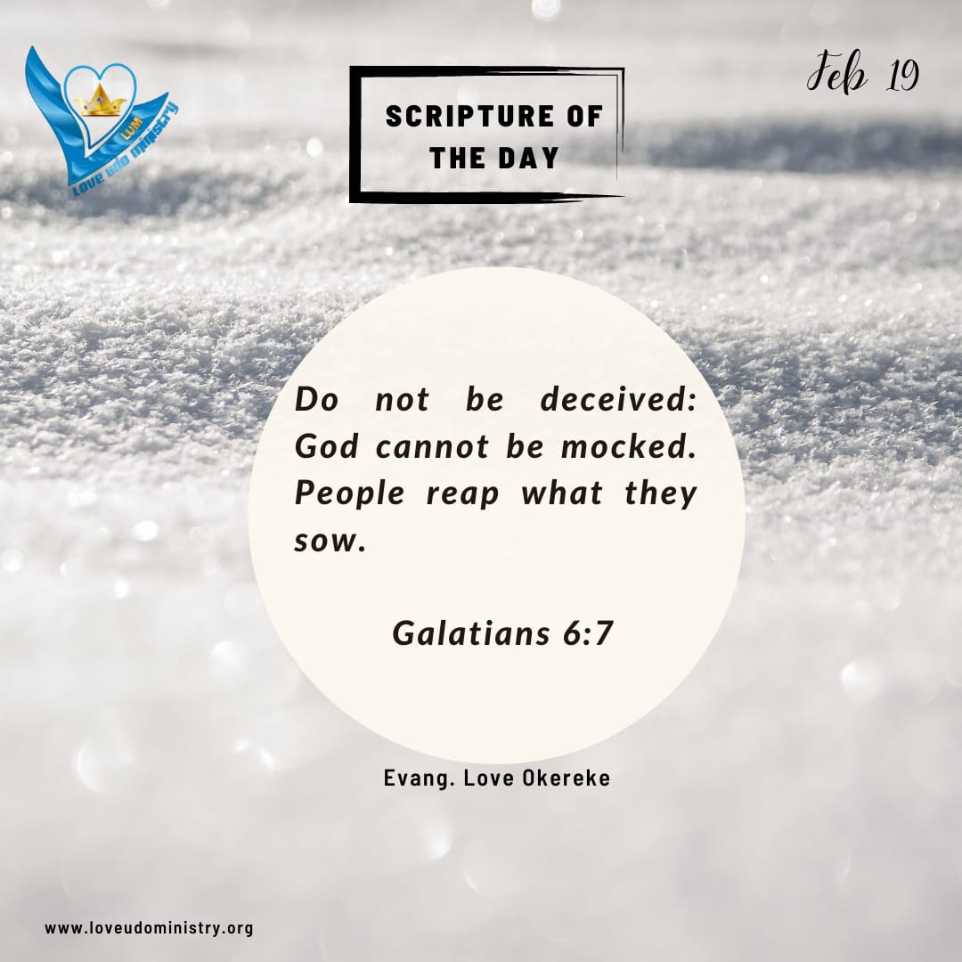 Read more about the article Galatians 6:7